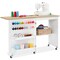 Best Choice Products Sewing Machine Table & Desk w/ Craft Storage and Trays